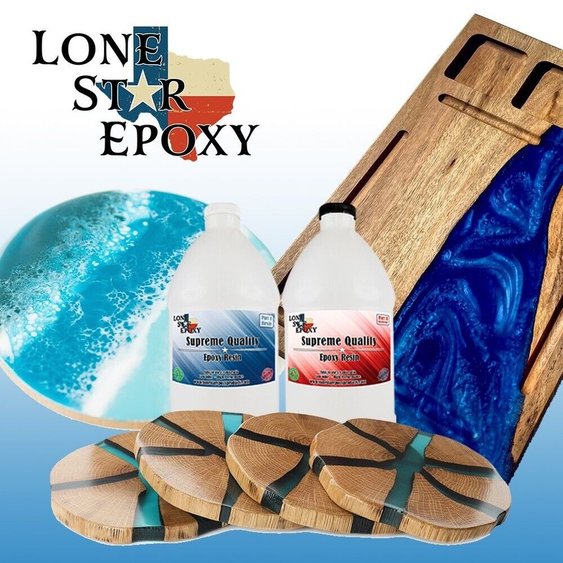 Lonestar epoxy resin, 2 part, 1 gallon kit, clear resin,