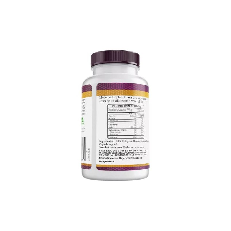Colageno Puro Hidrolizado Premium 100 Capsulas