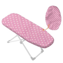 Yreiwoby Small Ironing Board Cover 14 x 24 Inch Wave Point Table Top Ironing Board Accessories Resists Scorching and Staining (Only Cover)