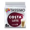 Tassimo Costa Latte Coffee 8 Pods, 340g