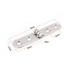 OTOTEC 20PCS 180 Degree Folding Flip Hinges 76x15mm Hole Center
