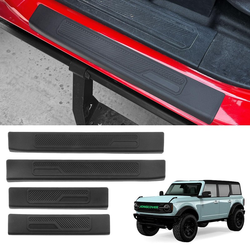 JONGCOVER Door Sill Guards Compatible with Bronco 2021 2022 2023