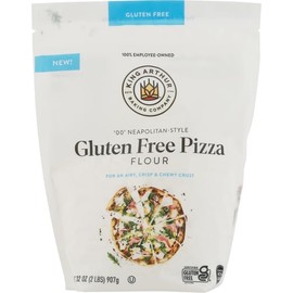 King Arthur King Arthur Gluten Free Pizza Flour: Crispy Neapolitan-Style Crust - 32 oz Box, Perfect for GF Baking, Celiac-Friendly, 00 Pizza Dough Mix