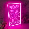 Britrio Please Dont Do Coke in the Bathroom LED Neon