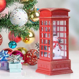 Telephone Booth Light - Illumination Christmas Decoration,Retro London Telephone Booth Night Light LED Table Desk Light Decor for Bedroom Students