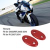 2pcs Motorcycle Rearview Mirror Base Cover Aluminum Alloy Windscreen Mirror