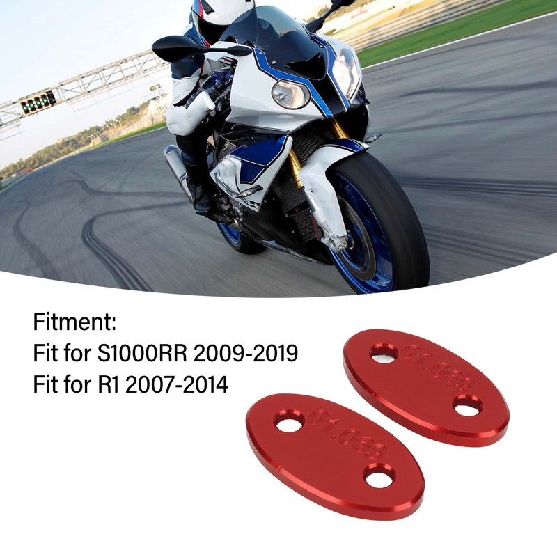 2pcs Motorcycle Rearview Mirror Base Cover Aluminum Alloy Windscreen Mirror
