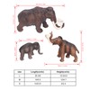 Mammoth Model Simulated Figurine Realistic Plastic Mammoth Toys for Animal