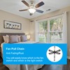 PATIKIL 30cm Ceiling Fan Pull Chain Set, 4Pcs Lighting Fan