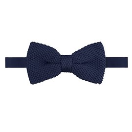 THE GENTS LAB Childrens Adjustable Pre-Tied Bow Tie In 100% Soft Polyester - Many Colours - For Age 3 to 12 (Navy Blue)