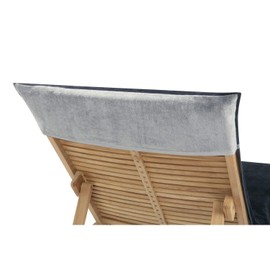 Delindo Lifestyle Terry Cloth Cover for Garden Lounger Anchor Anthracite XXL, Protective Cover for Sun Loungers, Lounger Cushion Made of 100% Cotton, 83 x 200 cm
