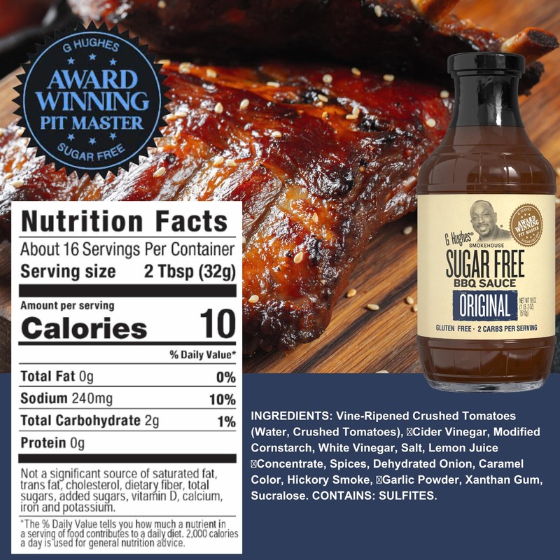 G Hughes Sugar Free, BBQ Sauces & Ketchup Bundle -