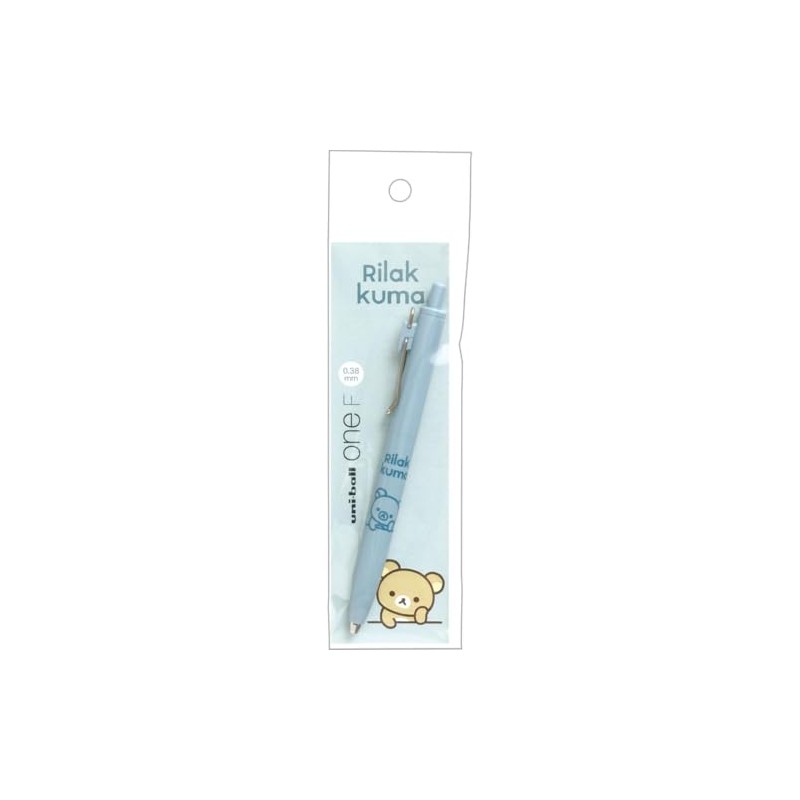 San-X Rilakkuma Uni Ball One F Rilakkuma Blue PR12801 Size: