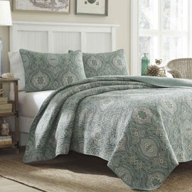Tommy Bahama Turtle Cove Quilt Set, Green, Twin