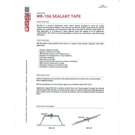 GSSI Sealants  New GSSI Sealants Butyl Tape 1/8" x 1" x 50' Gray, 50ft Roll RV Windows