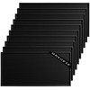 10 Pcs Black Bar Mats, 11.8" x 6" Non-Slip Glass