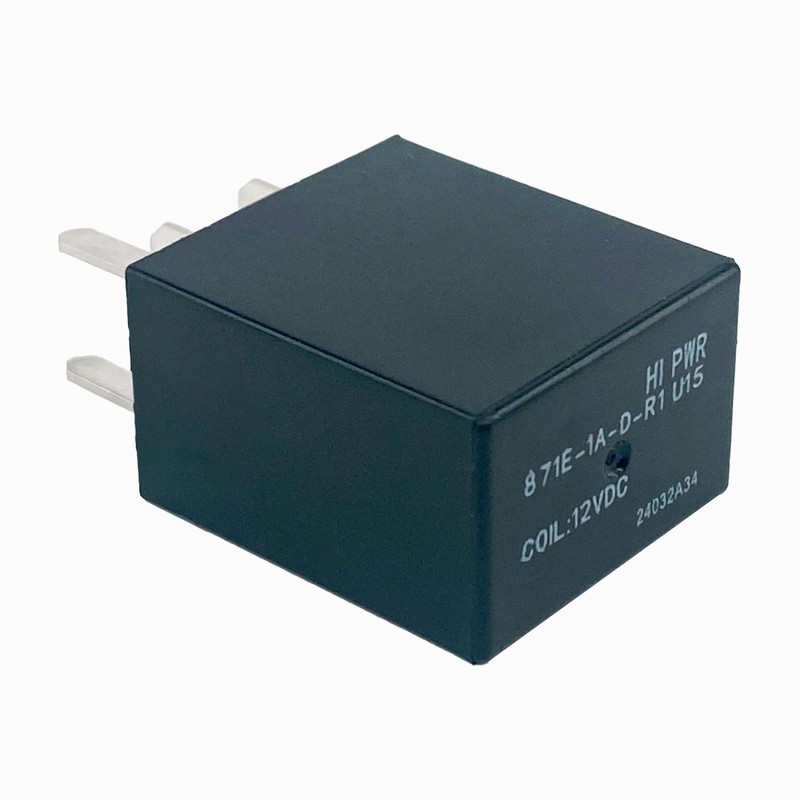 871E-1A-D-R1 U15 Relay (3-Pack), 12VDC 35A 4-Pin SPST Automotive Relay