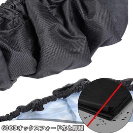 6 Legs Trampoline Cover 102cm/101cm/40" Replacement Trampoline Cover Tear Resistant Durable 600D Oxford Cloth Cover 3 Layer Material Thicken, Black