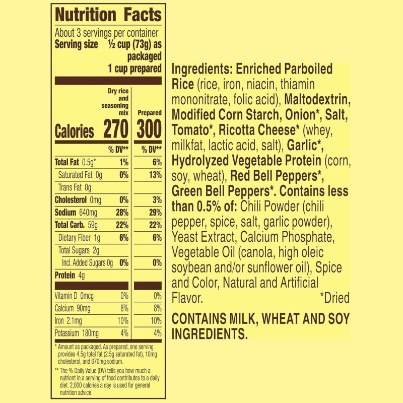 Old El Paso Cheesy Mexican Rice, 7.6 oz. (Pack of