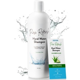 Pure Refresh Hard Water Shampoo – Removes Mineral Buildup from Well Water & Swimming Pools – Sulfate-Free Daily Hair Treatment – Safe for Men & Women – Made in USA (16 oz)