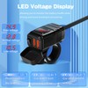 Motorcycle Phone Charger,Dual USB 6.8A Quick Charge 3.0 Motorcycle Handlebar
