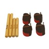 Milageto Solid Massage Stick Set,Bamboo Massage Roller Sticks for Relax