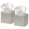 Compact PU Leather Tissue Case, Set of 2 (Light Gray)