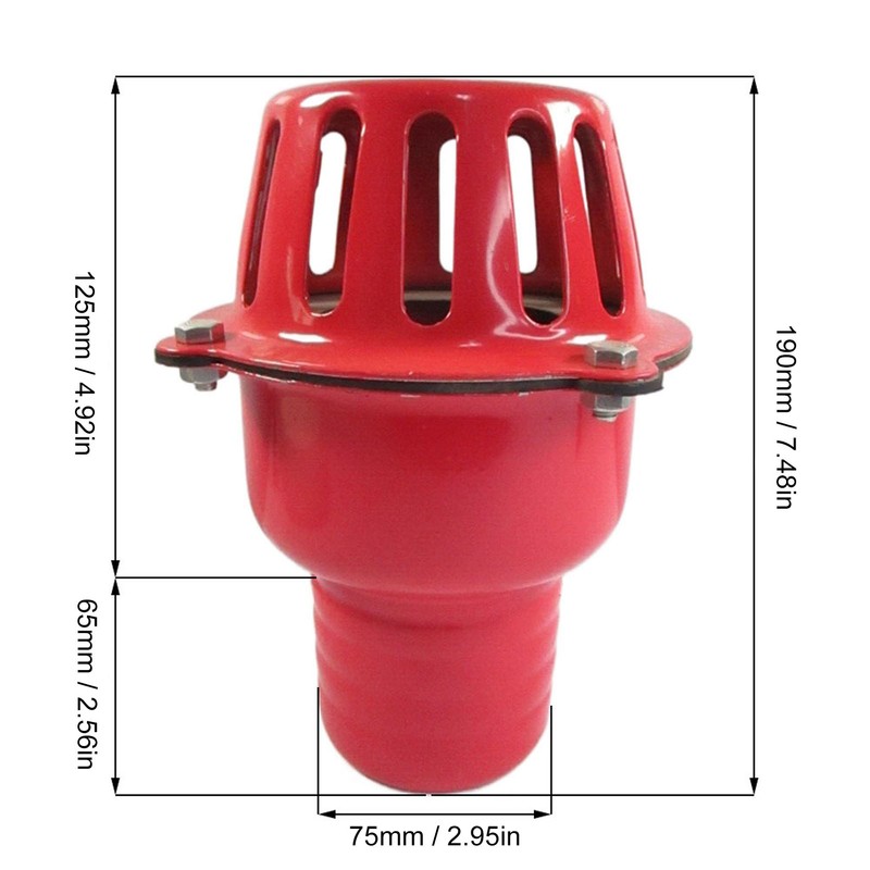 Engine Water Pump Check Valve 3in Aluminum Alloy Waterproof Good