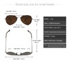 Metal Aviator Small Face Men Women Teens UV400 Polarised Sunglasses
