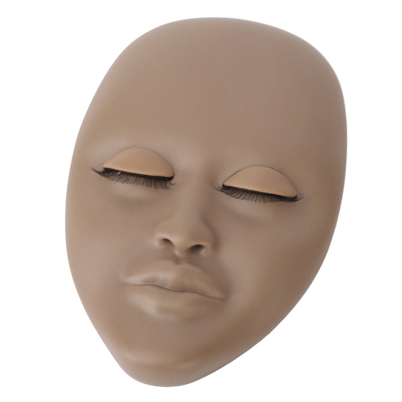 Lash Mannequin Head Reusable Soft Rubber 3D Effects Replaced Eyelids
