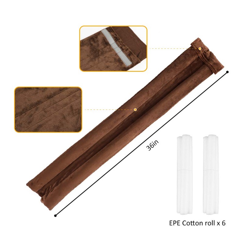 VISEMAN 36 Inch Under Door Stopper-Door Noise Blocker, Double Sided