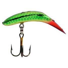 Yakima Bait Flatfish F-7 High Action Plug, 2 1/4-Inch, Metallic Gold Green Pirate