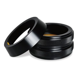 DOPENTSZ Set of 3 Air Conditioner Dial Covers with Aluminum Ring for Jimny/JB64/JB74/Jimny Sierra/Jimny Nomad/Swift (Black (No Silver Line))