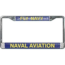 License Plate Frame - Navy Aviation