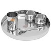 Vinod Stainless Steel 20 Pc Solid Thali Set, Dinner Set,
