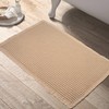 KOEXM Upgraded Waffle Bath Mat Super Absorbent Non Slip Boho