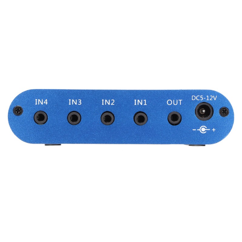 Mini Stereo Mixer 4 in 1 Out Volume Adjustment 3.5mm