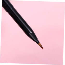 Healeved 2pcs Dicephalous Lip Brushes Black Dual-ended Applicator for Lipstick and Gloss Essential Makeup Tool for Even Color Application Portable and Easy to Use