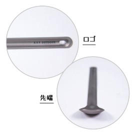 A.S.F. OUTDOOR Titanium Long Spoon