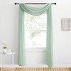 NICETOWN Voile Sheer Scarf Valances for Windows, 216" Extra Long