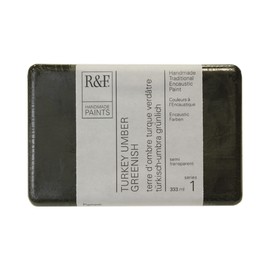 R&F Artist Encaustic Paint, Turkey Umber Greenish, 333 ml