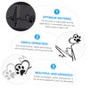 Parliky 4Pcs Heartbeat Dog Paw Print Stickers for Car Stylish