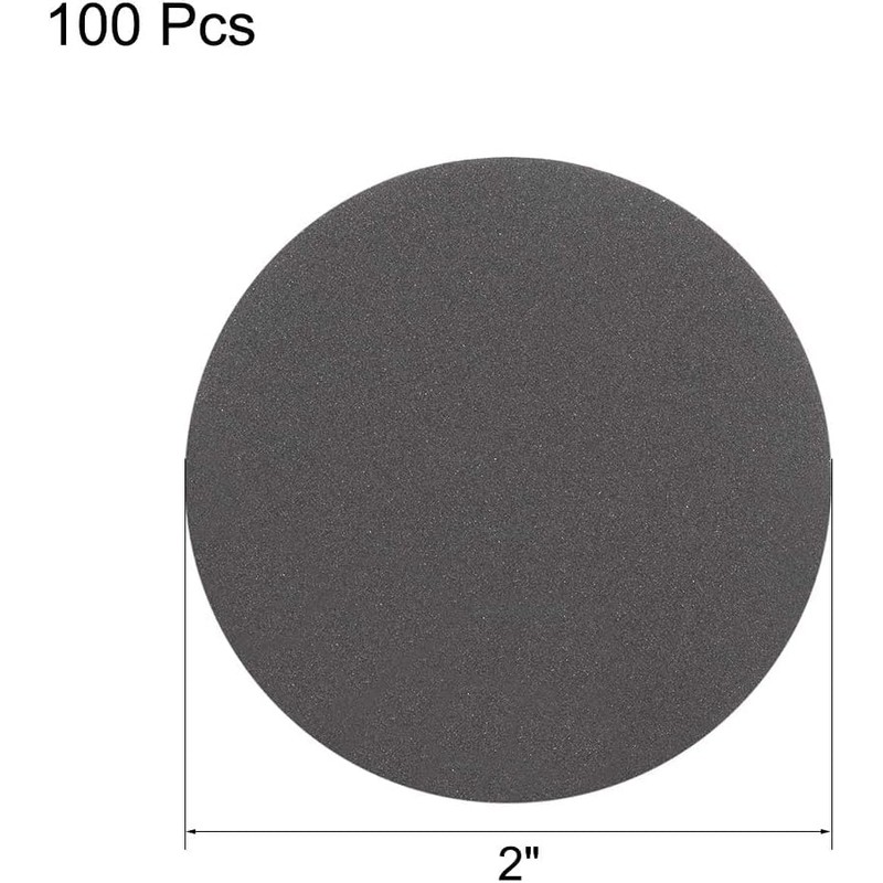 TA-VIGOR 100Pcs 50mm Wet and Dry Sanding Discs, 600 Grit