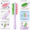 Cepillo de silicona para lavar el cabello, cepillo 2 en
