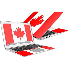 MightySkins Skin Compatible with Apple MacBook Air 13" (2017) - Canadian Flag | Protective, Durable, and Unique Vinyl Decal wrap Cover | Easy to Apply, Remove, and Change Styles | Made in The USA