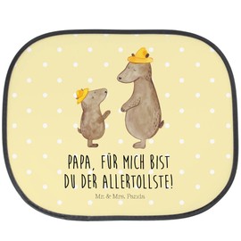 Mr. & Mrs. Panda Car Sun Shade Bears with Hat - Gift, Sun Protection Children, Best Father, Family, Brother, Father, Mother's Day, Father-Son, Grandma, Daddy, Sun Protection Film, Family, Sun Car