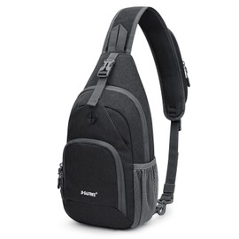 G4Free Sling Bag Crossbody Backpack Small Chest Shoulder Bag Outdoor for Men Women, darkgray