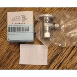 Mountain Plumbing Brass Oval Handle Angle Valve MT403-NL/CPB Polished Chrome
