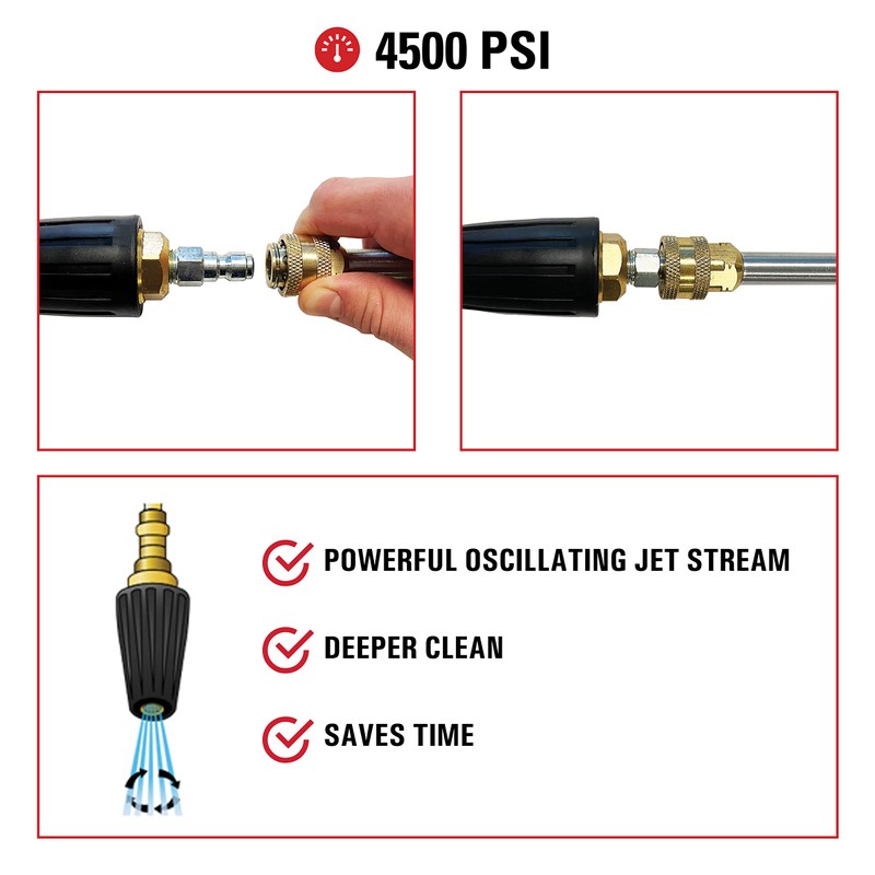 Simpson Cleaning 80144 4500 PSI Universal Turbo Pressure Washer Nozzle,