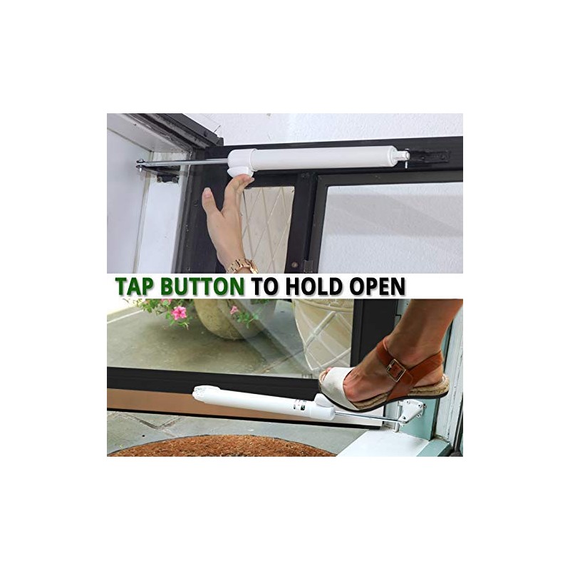 Touch 'n Hold Smooth Door Closer - Single Kit (Green)
